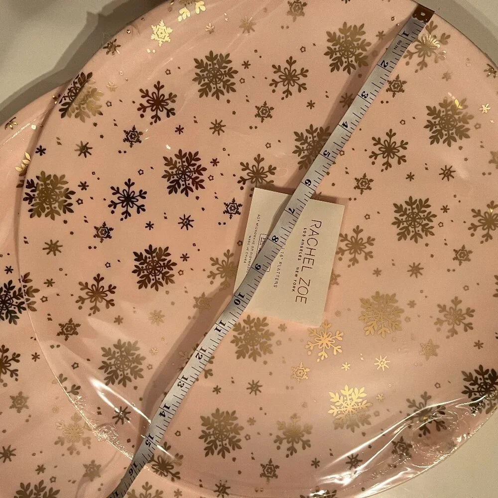 Plastic Reusable Large Holiday Serving Platters by Rachel Zoe (new / 16